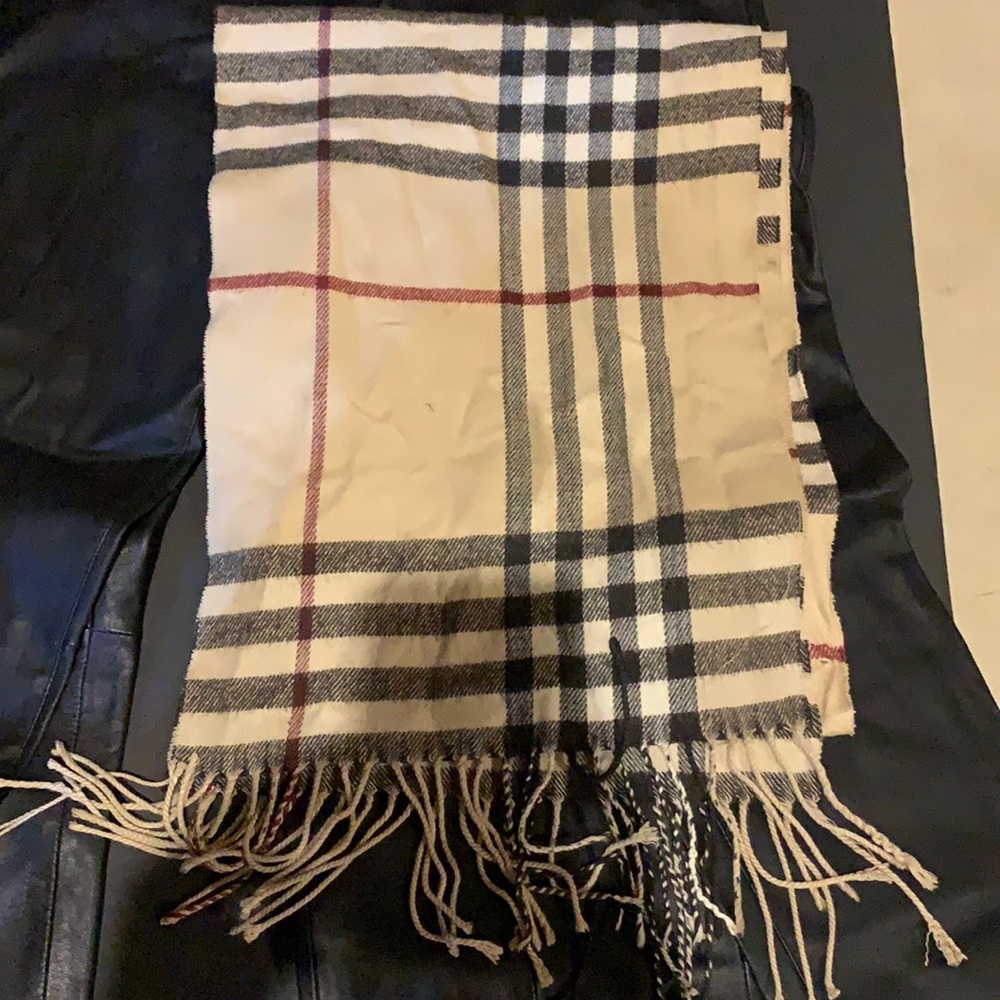 Pashmina plaid scarf